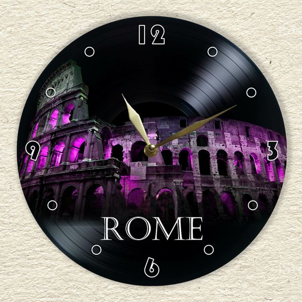 Wall Vinyl Record Clock Rome 12" UF-Clock-Rome-1 photo