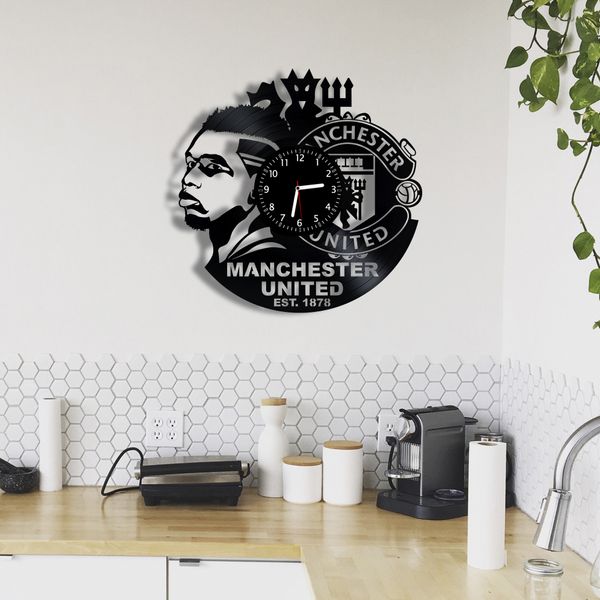 Wall Vinyl Record Clock FC Manchester United 12" Vinyl-Clock-FC Manchester United-1 photo