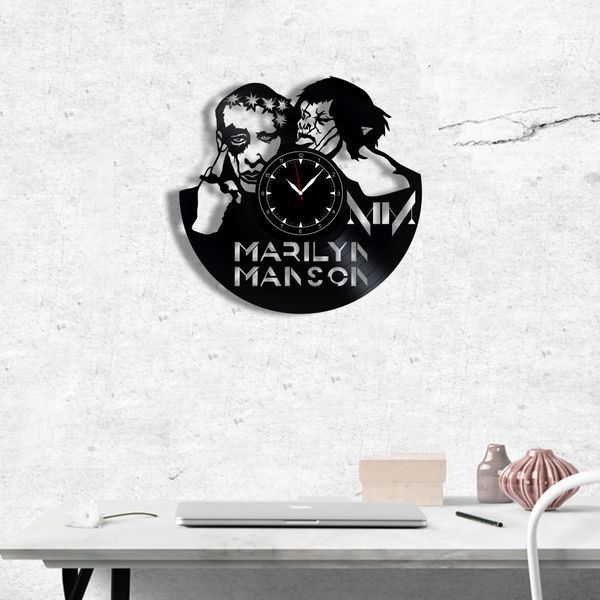 Wall Vinyl Record Clock Marilyn Manson 12" Vinyl-Clock-Marilyn Manson-1 photo