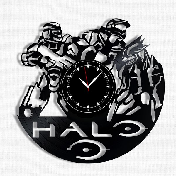 Wall Vinyl Record Clock Halo 12" Vinyl-Clock-Halo-2 photo