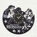 Настінний вініловий годинник Русалонька&nbsp;, діаметр 30см Vinyl-Clock-C-The Little Mermaid-4 фото 1