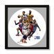 Vinyl Record Decor in a Wooden Frame Basketball 14" 159-4-1 photo 1