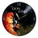 Настінний вініловий годинник Король Лев, діаметр 30см UF-Clock-C-Lion King-2 фото 1