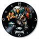 Настінний вініловий годинник Філадельфія Іглс, діаметр 30см UF-Clock-Philadelphia Eagles-2 фото 1