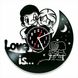 Wall Vinyl Record Clock Love 12" Vinyl-Clock-Love-1 photo 1