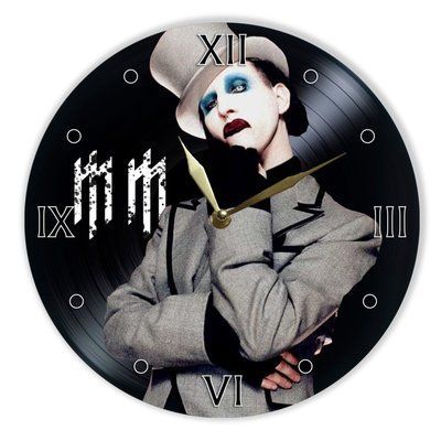 Wall Vinyl Record Clock Marilyn Manson 12" UF-Clock-Marilyn Manson-2 photo