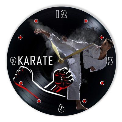 Wall Vinyl Record Clock Кarate 12" 215-2-1 photo