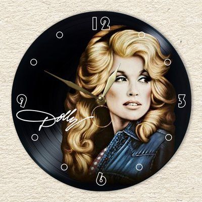 Vinyl Record Decor Dolly Parton 12" 521-3-1 photo