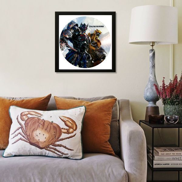Vinyl Record Decor in a Wooden Frame Transformers 14" 788-4-1 photo