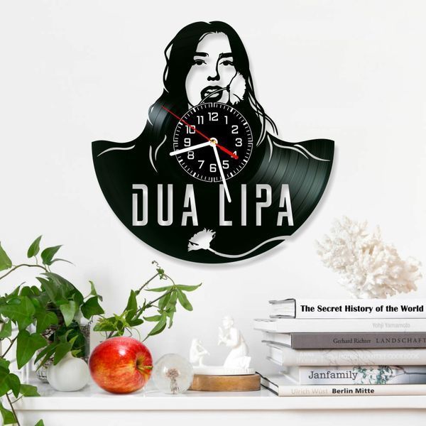 Wall Vinyl Record Clock Dua Lipa 12" Vinyl-Clock-Dua Lipa-1 photo