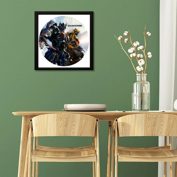 Vinyl Record Decor in a Wooden Frame Transformers 14" 788-4-1 photo