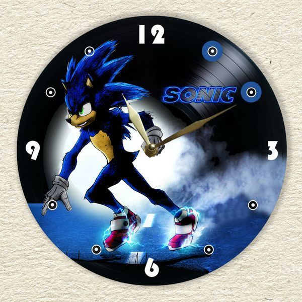 Wall Vinyl Record Clock Sonic the Hedgehog 12" UF-Clock-C-Sonic the Hedgehog-1 photo