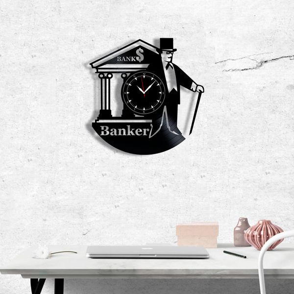 Wall Vinyl Record Clock Banker 12" Vinyl-Clock-Banker-1 photo