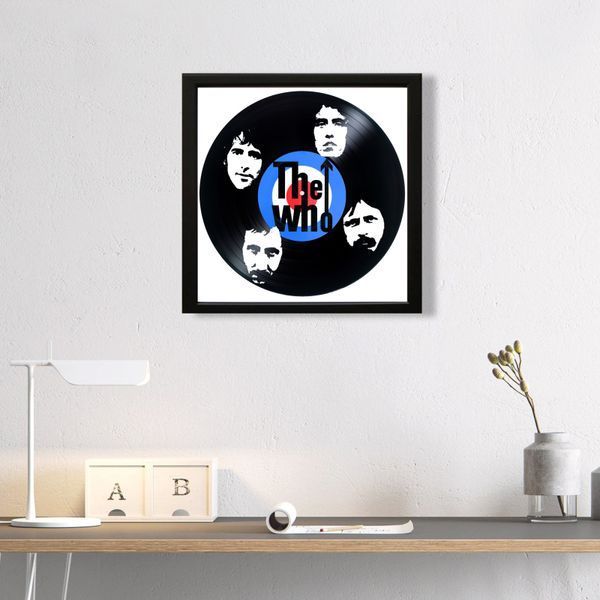 Vinyl Record Decor in a Wooden Frame The Who 14" 584-4-1 photo
