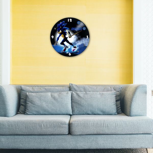 Wall Vinyl Record Clock Sonic the Hedgehog 12" UF-Clock-C-Sonic the Hedgehog-1 photo