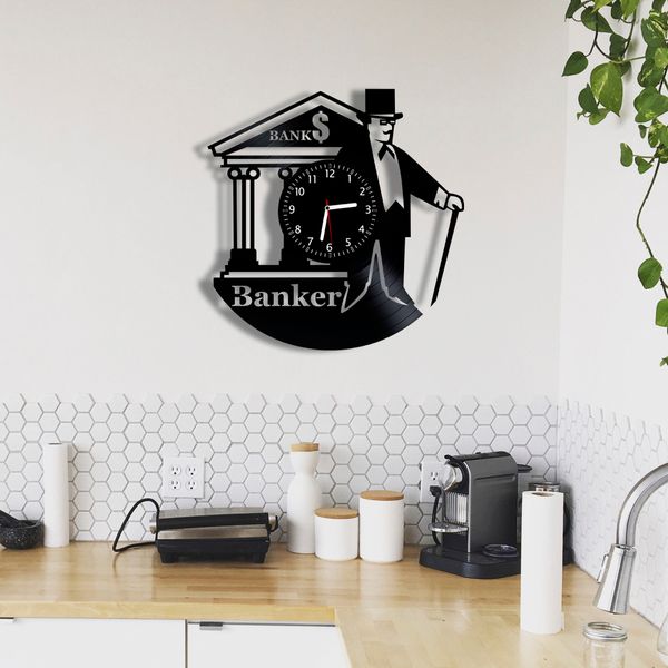 Wall Vinyl Record Clock Banker 12" Vinyl-Clock-Banker-1 photo