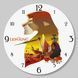 Настінний вініловий годинник Король Лев, діаметр 30см UF-Clock-C-Lion King-2 фото