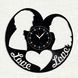 Wall Vinyl Record Clock Love 12" 125-1-7 photo 1