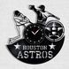 Настінний вініловий годинник Х'юстон Астрос, діаметр 30см Vinyl-Clock-Houston Astros-1 фото 1