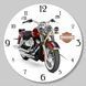 Настінний вініловий годинник Харлі Девідсон, діаметр 30см UF-Clock-Harley Davidson-4 фото