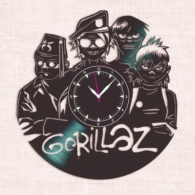 Wall Vinyl Record Clock Gorillaz 12" Vinyl-Clock-Gorillaz-2 photo