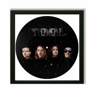 Настінний вініловий декор в дерев'яній рамці Tool, розміром 36см 586-4-1 фото
