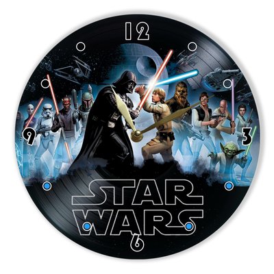 Wall Vinyl Record Clock Star Wars 12" UF-Clock-Star Wars-2 photo