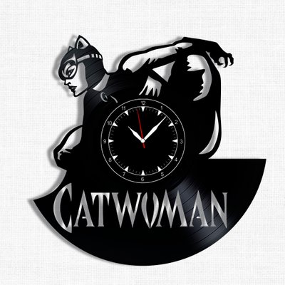 Wall Vinyl Record Clock Catwoman 12" Vinyl-Clock-Catwoman-1 photo