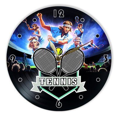 Wall Vinyl Record Clock Tennis 12" 219-2-1 photo