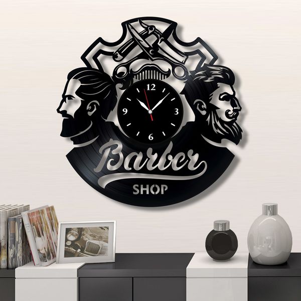 Wall Vinyl Record Clock Barber Shop 12" Vinyl-Clock-Barber Shop-6 photo