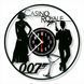 Wall Vinyl Record Clock James Bond 12" Vinyl-Clock-M-James Bond-10 photo