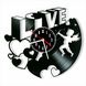 Wall Vinyl Record Clock Love 12" Vinyl-Clock-Love-3 photo 1