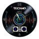Wall Vinyl Record Clock Techno 12" UF-Clock-Techno-1 photo 1