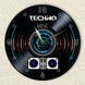 Wall Vinyl Record Clock Techno 12" UF-Clock-Techno-1 photo 3