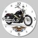 Настінний вініловий годинник Харлі Девідсон, діаметр 30см UF-Clock-Harley Davidson-4 фото