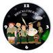 Настінний вініловий годинник Бріклберрі, діаметр 30см UF-Clock-C-Brickleberry-1 фото 1