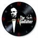 Настінний вініловий годинник Хрещений батько, діаметр 30см UF-Clock-M-The Godfather-1 фото 1