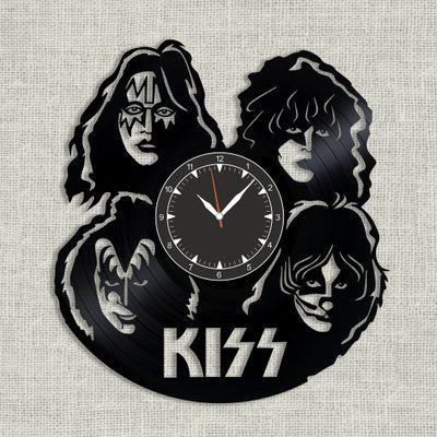 Wall Vinyl Record Clock Kiss 12" Vinyl-Clock-Kiss-1 photo