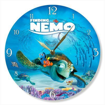 Настінний вініловий годинник У пошуках Немо, діаметр 30см UF-Clock-C-Finding Nemo-1 фото