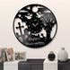 Wall Vinyl Record Clock Halloween 12" 142-1-3 photo 2