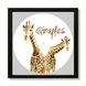 Vinyl Record Decor in a Wooden Frame Giraffes 14" UF-Frame-Giraffes-1 photo 1