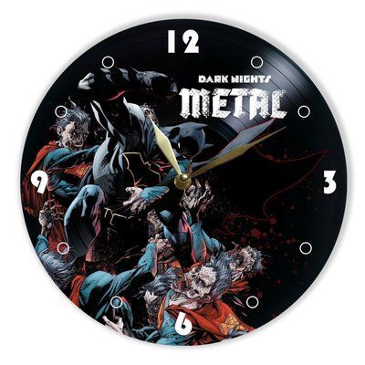 Настінний вініловий годинник Темні ночі: Метал, діаметр 30см UF-Clock-Dark Nights Metal-1 фото