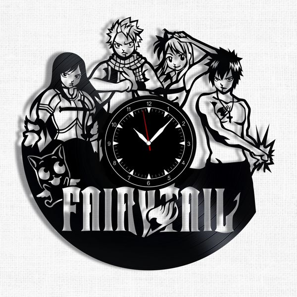 Wall Vinyl Record Clock Fairy Tail 12" Vinyl-Clock-Fairy Tail-1 photo