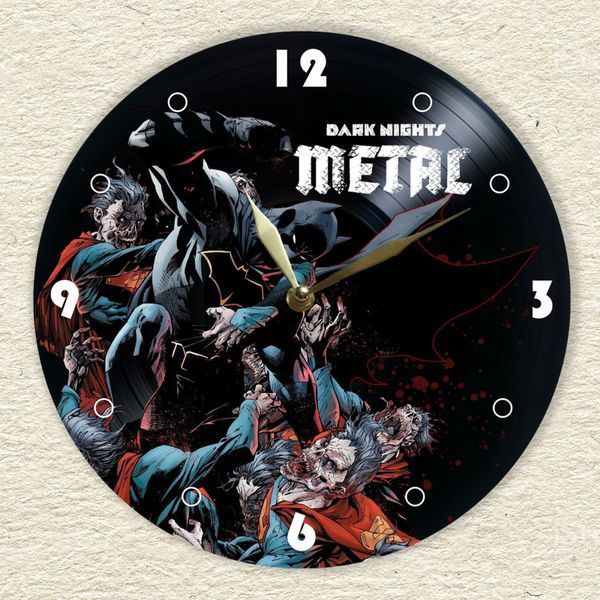 Настінний вініловий годинник Темні ночі: Метал, діаметр 30см UF-Clock-Dark Nights Metal-1 фото