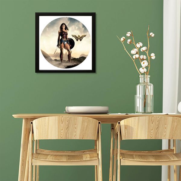 Vinyl Record Decor in a Wooden Frame Wonder Woman 14" 793-4-1 photo