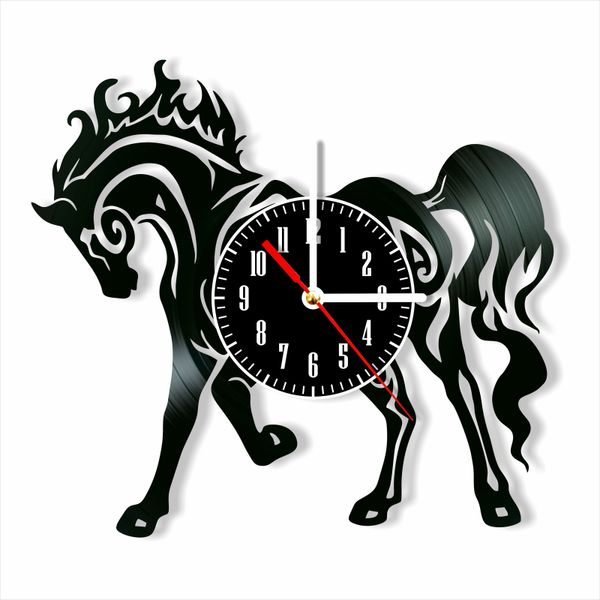 Wall Vinyl Record Clock Horse 12" Vinyl-Clock-Horse-1 photo