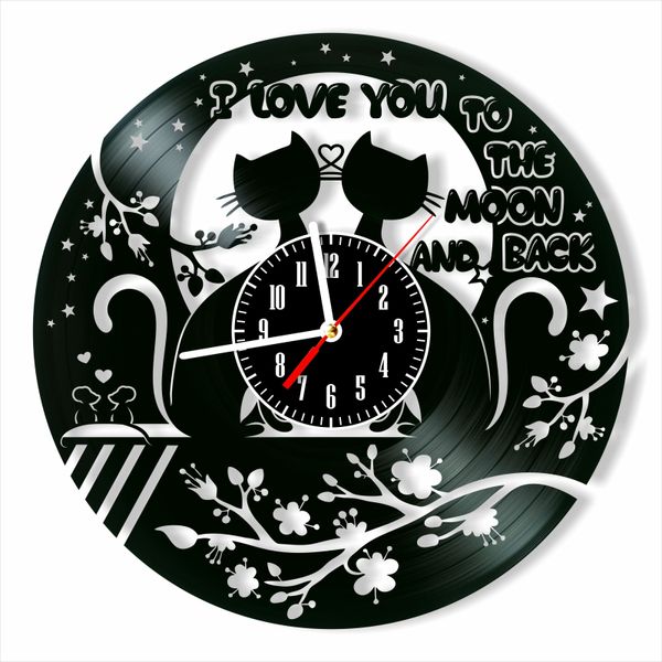 Wall Vinyl Record Clock Love 12" Vinyl-Clock-Love-5 photo