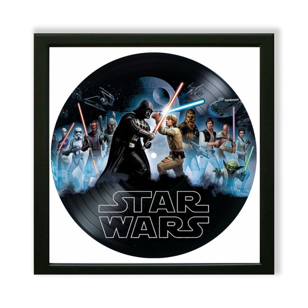 Vinyl Record Decor in a Wooden Frame Star Wars 14" UF-Frame-Star Wars-2 photo