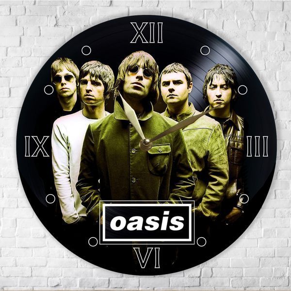 Wall Vinyl Record Clock Oasis 12" UF-Clock-Oasis-1 photo