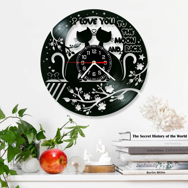 Wall Vinyl Record Clock Love 12" Vinyl-Clock-Love-5 photo